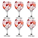 UNISHOP Copas para Gin Tonic, Vasos de Cristal para Cóctel, Apto para Lavavajillas